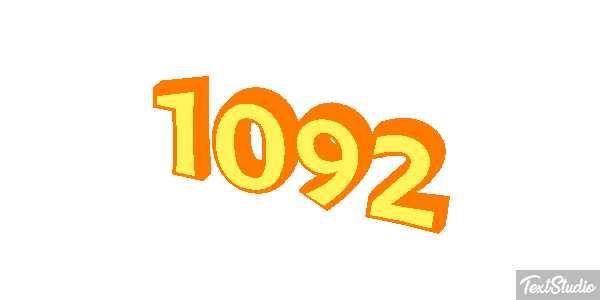 1092 Text effect
