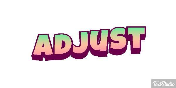 Adjust Efekt tekstowy