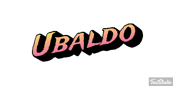 Ubaldo Текстовый эффект