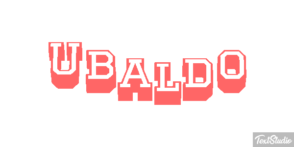 Ubaldo Текстовый эффект