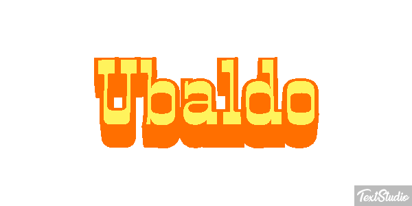 Ubaldo Текстовый эффект