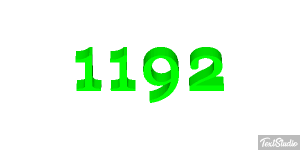 1192 Texteffekt