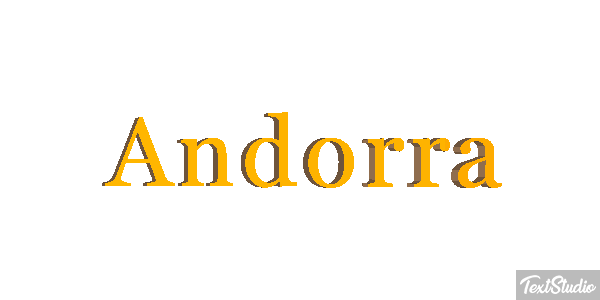 Andorra Text effect