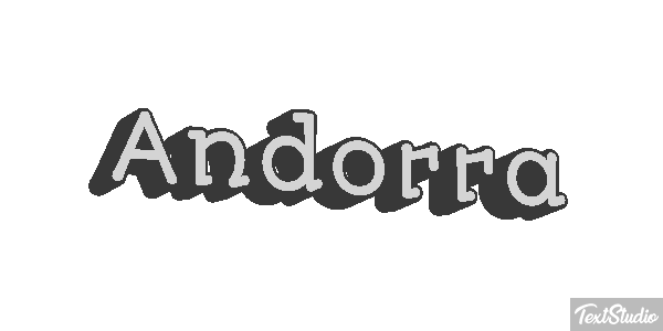 Andorra Text effect
