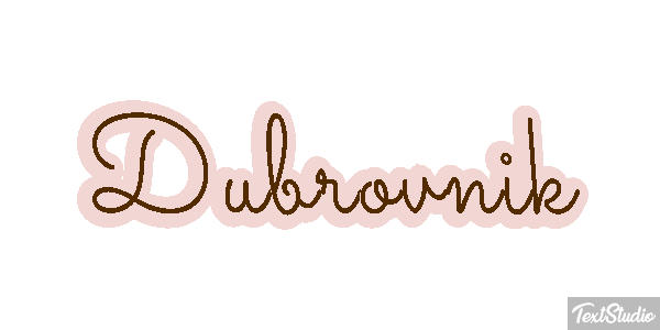 Dubrovnik Efekt tekstowy