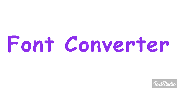 Font Converter Tekst effect