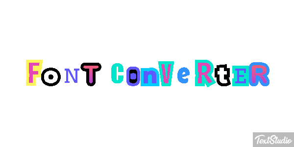 Font Converter Tekst effect