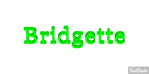 Bridgette Text effect