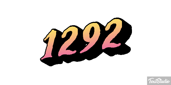 1292 Text effect