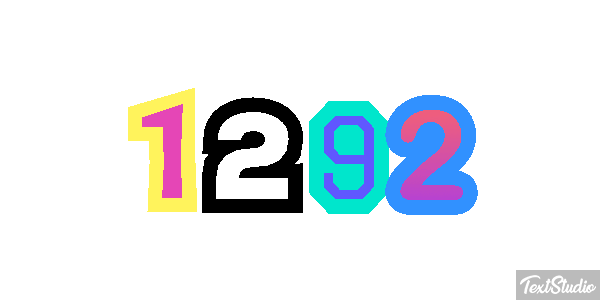 1292 Text effect