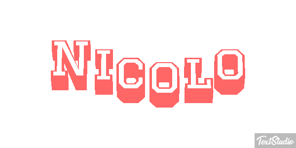 Nicolò Effetto testo
