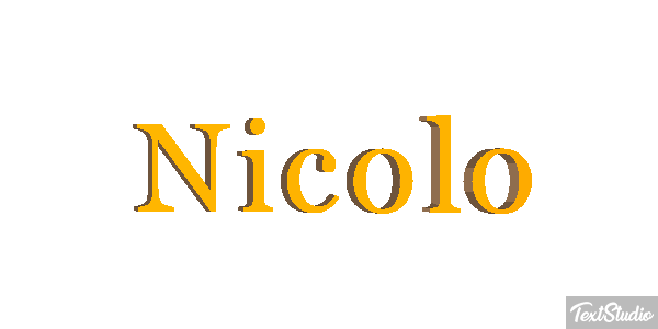 Nicolò Effetto testo