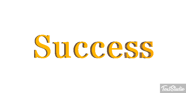 Success テキスト効果