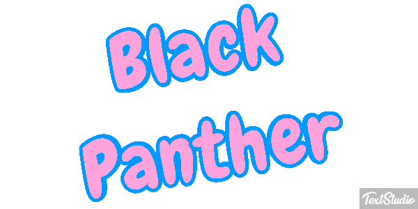 Black Panther Efecto de texto