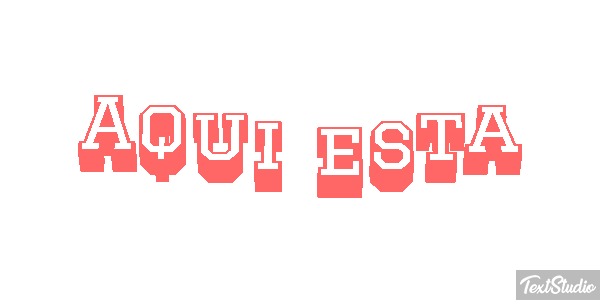 Aqui está Efeito do texto