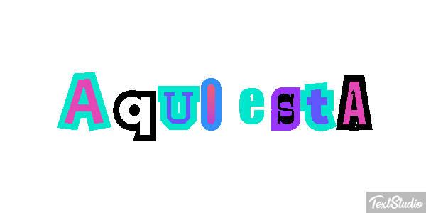 Aqui está Efeito do texto