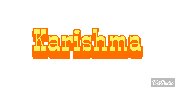 Karishma Texteffekt