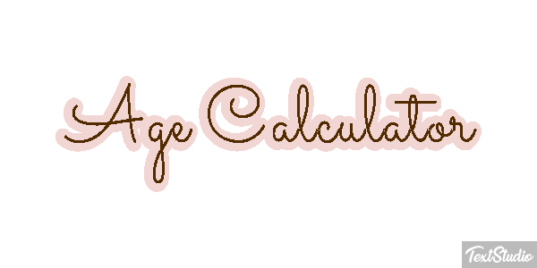 Age Càlculator Efecto de texto