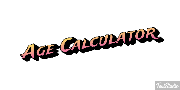 Age Càlculator Efecto de texto