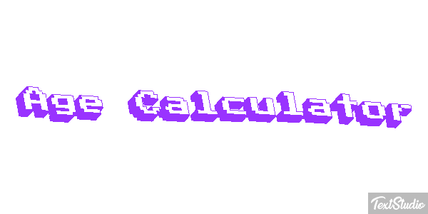 Age Càlculator Efecto de texto