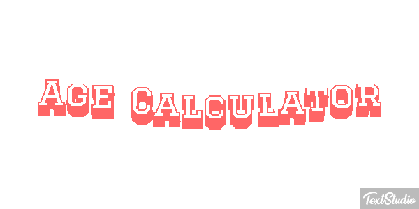 Age Càlculator Efecto de texto