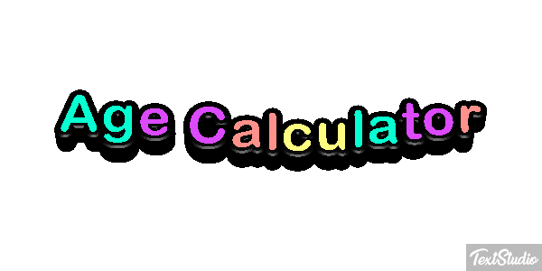Age Càlculator Efecto de texto