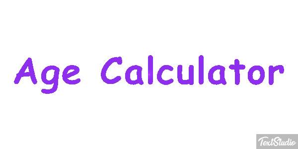 Age Càlculator Efecto de texto