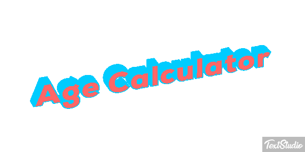 Age Càlculator Efecto de texto