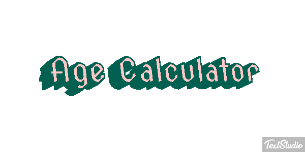 Age Càlculator Efecto de texto