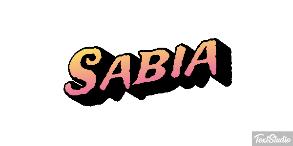 Sabia Text effect