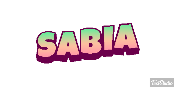 Sabia Text effect