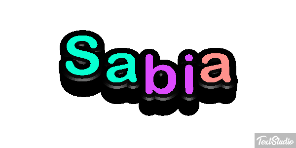 Sabia Text effect