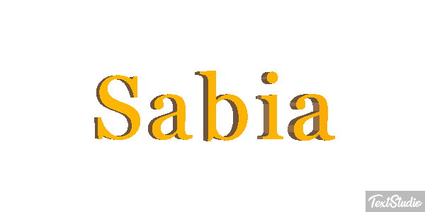 Sabia Text effect
