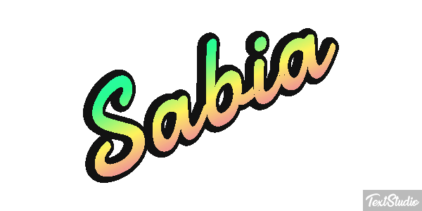 Sabia Text effect