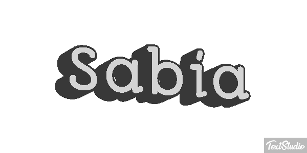 Sabia Text effect