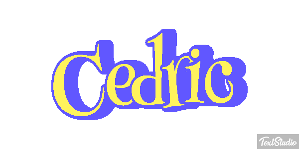 Cedric Text effect