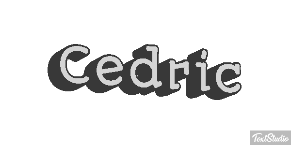 Cedric Text effect
