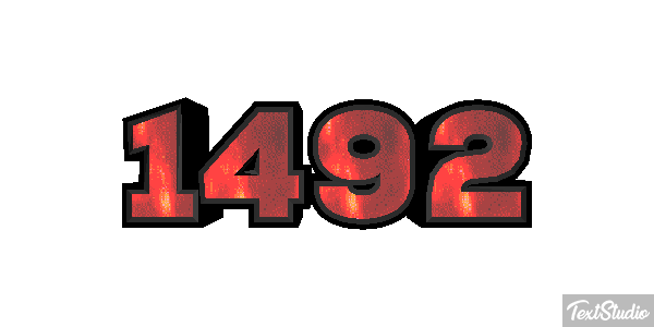 1492 Texteffekt