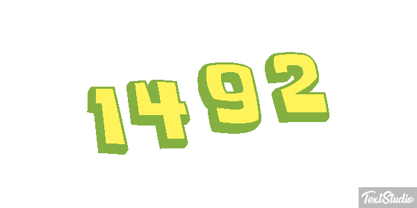1492 Texteffekt