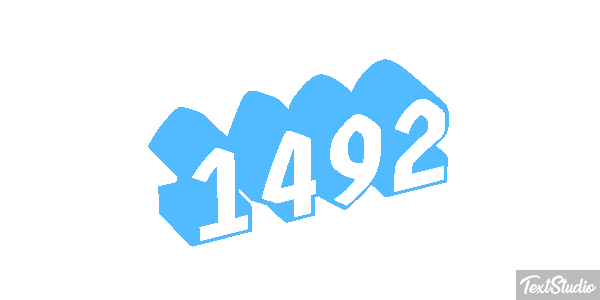 1492 Texteffekt