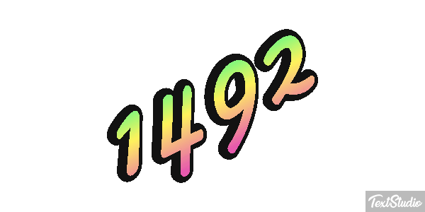 1492 Texteffekt