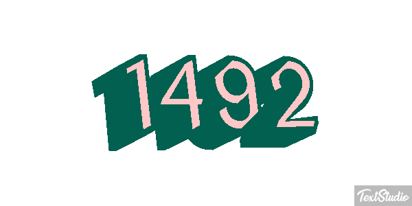 1492 Texteffekt