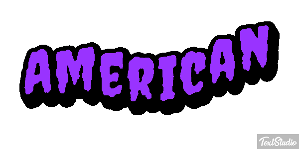 American Effetto testo