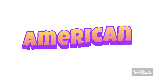 American Effetto testo