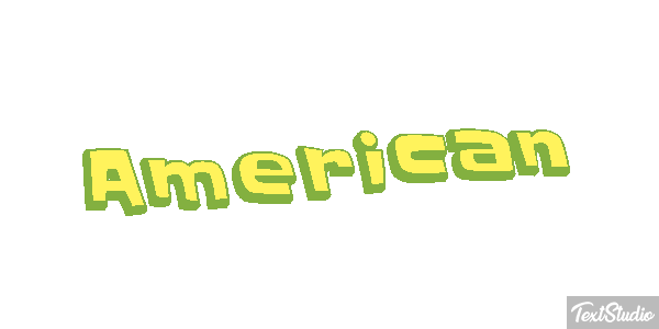 American Effetto testo