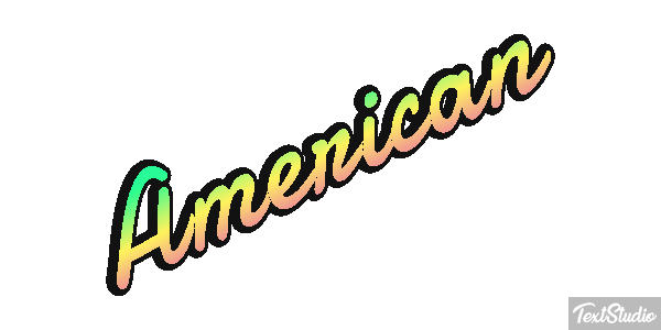 American Effetto testo