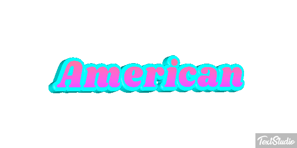 American Effetto testo