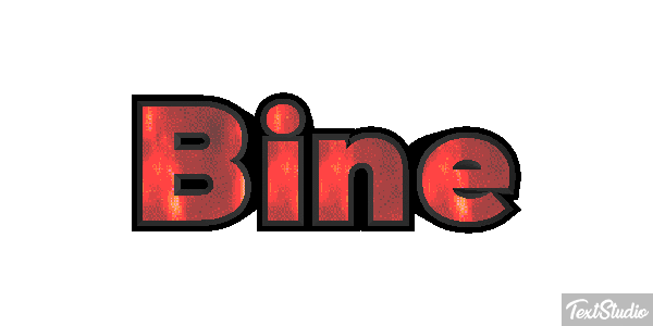Bine Text effect