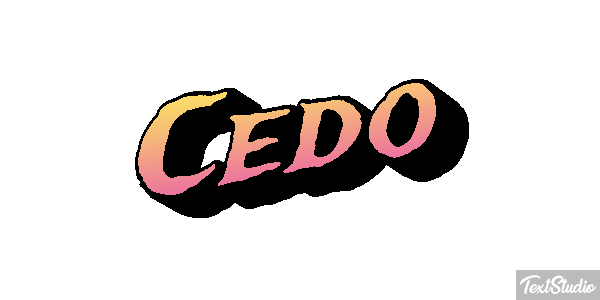 Cedo Efeito do texto