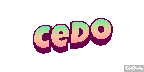 Cedo Efeito do texto